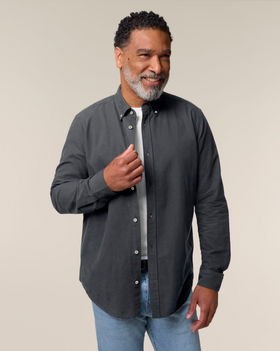 Stanley/Stella - Stanley Oxford Shirt - Anthracite