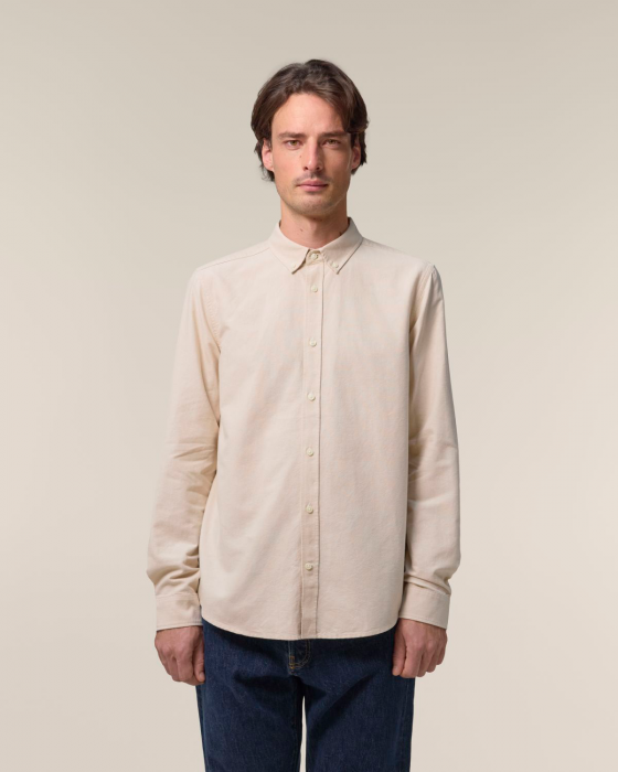 Stanley/Stella - Stanley Oxford Shirt - Beige Oxford