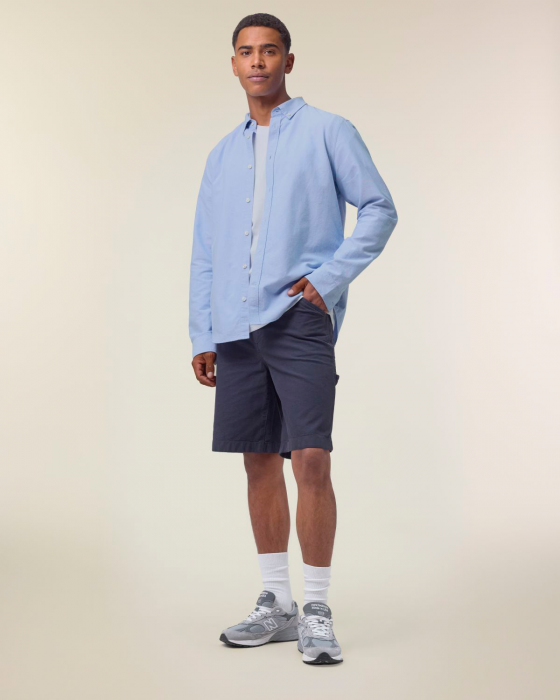 Stanley/Stella - Stanley Oxford Shirt - Blue Oxford