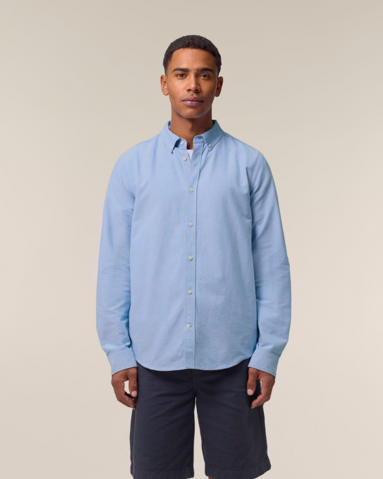 Stanley/Stella - Stanley Oxford Shirt - Blue Oxford