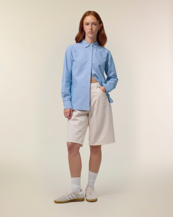 Stanley/Stella - Stella Oxford Skjorte Dame - Blue Oxford