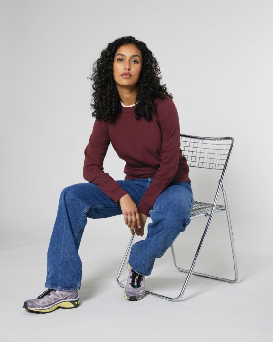 Stanley/Stella - Eco Cotton Roller Sweatshirt - Burgundy