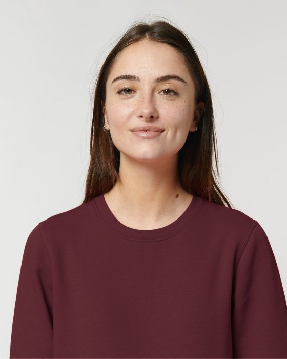 Stanley/Stella - Eco Cotton Roller Sweatshirt - Burgundy