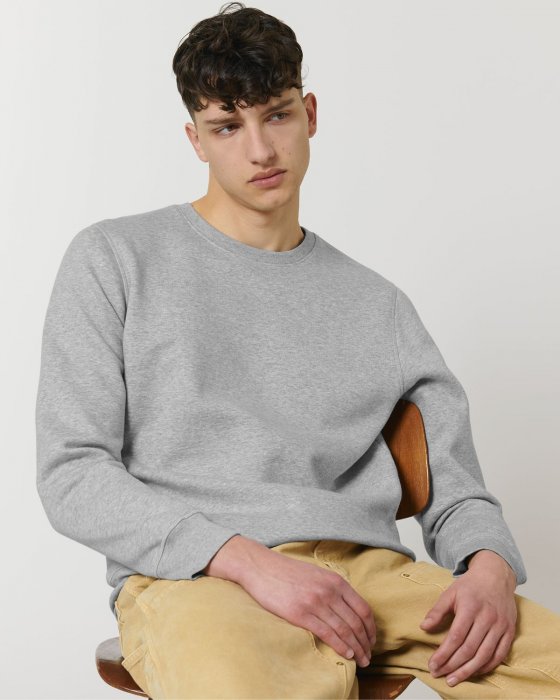 Stanley/Stella - &Oslash;kologisk Bomulds Roller Sweatshirt - Heather Grey