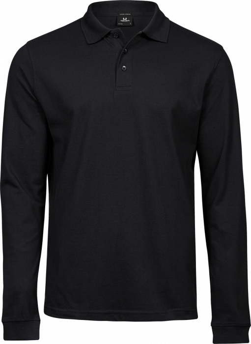 Tee Jays - Luxury Men's Long Sleeve Polo - zwart