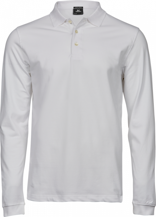 Tee Jays - Luxury Men's Long Sleeve Polo - Blanco