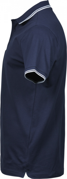 Tee Jays - Men's Organic Stretch Polo - Marino & white