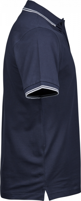Tee Jays - Men's Organic Stretch Polo - Marino & white
