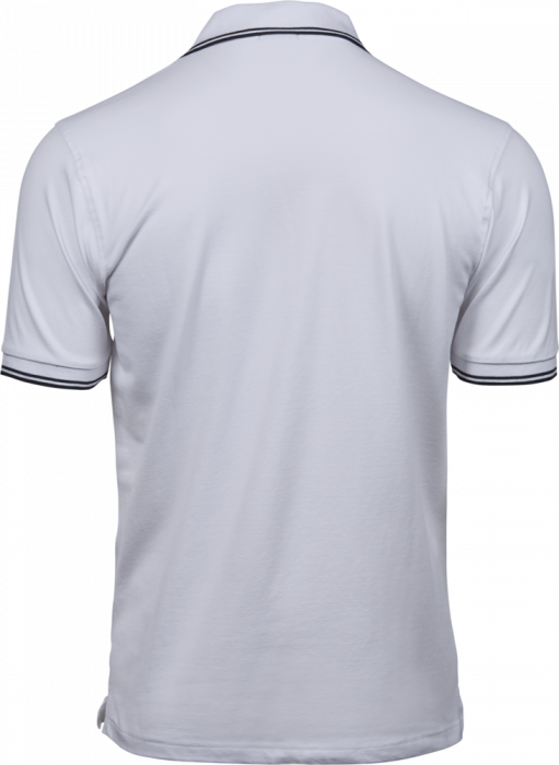 Tee Jays - Men's Organic Stretch Polo - White & marine