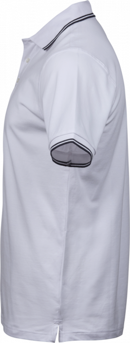 Tee Jays - Men's Organic Stretch Polo - White & marine