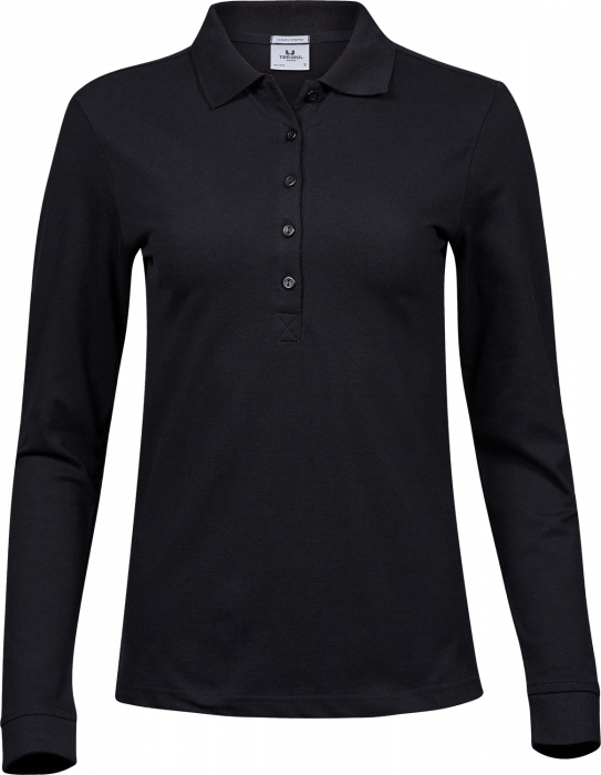 Tee Jays - Women's Luxury Long Sleeve Polo - zwart