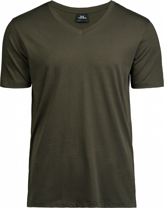 Tee Jays - Stilren Økologisk T-Shirt Med V-Hals - Dark Olive