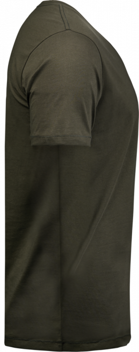 Tee Jays - Stylistically Clean Organic T-Shirt With V-Neck - Dark Olive - Dark Olive