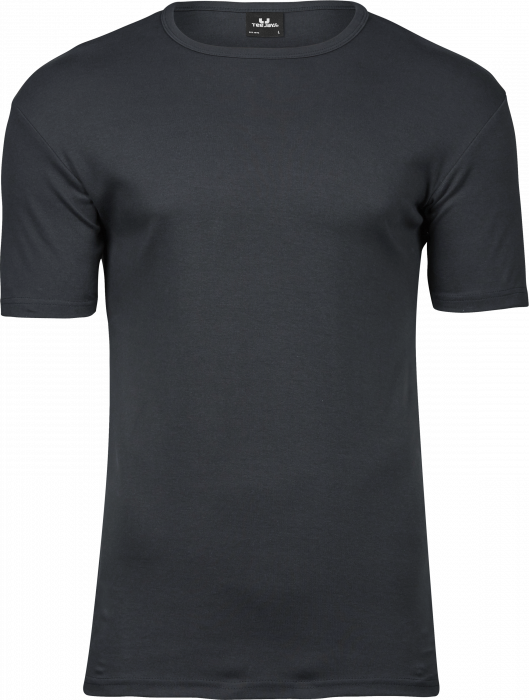 Tee Jays - Økologisk Interlock T-Shirt Til Mænd - Mørkegrå
