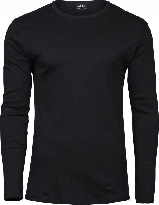Tee Jays - Langærmet Økologisk Interlock T-Shirt Til Mænd - sort