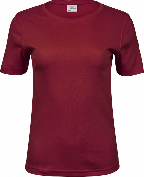 Tee Jays - Dejlig Økologisk Interlock T-Shirt Til Damer - Dyb rød