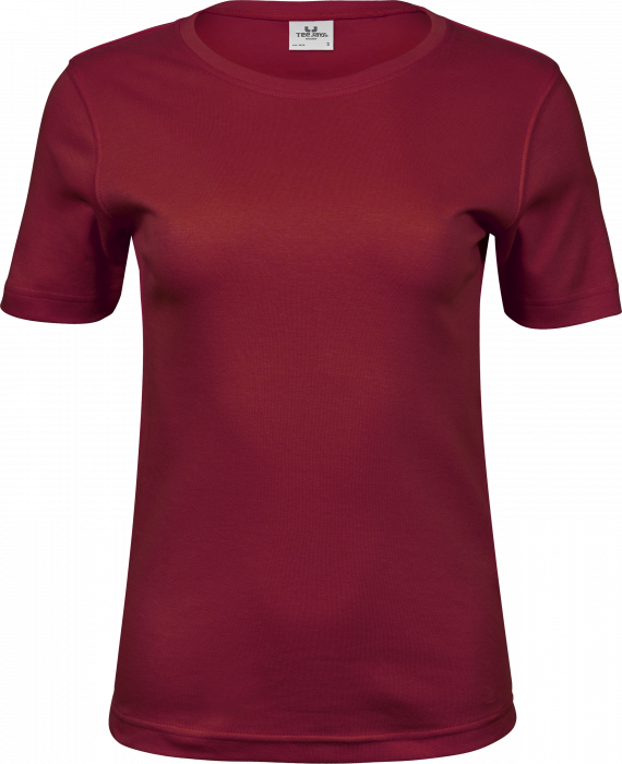 Tee Jays - Women's Lovely Organic Cotton Interlock Tee - Deep Red