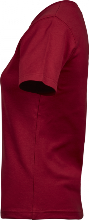 Tee Jays - Women's Lovely Organic Cotton Interlock Tee - Deep Red