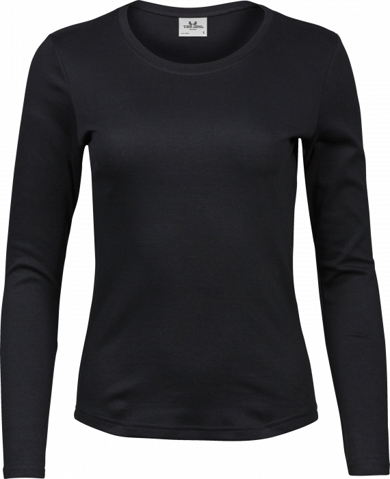 Tee Jays - Langærmet Økologisk Interlock T-Shirt Kvinder - sort