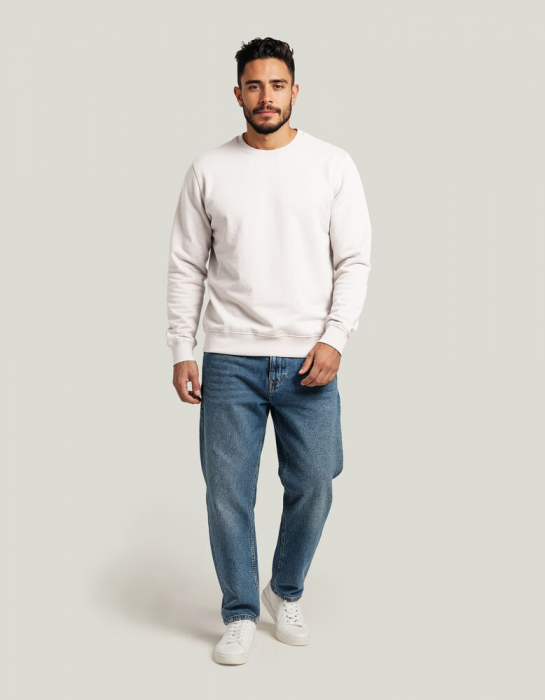 Untagged Movement - Organic Cotton Sweatshirt Regular Fit - White