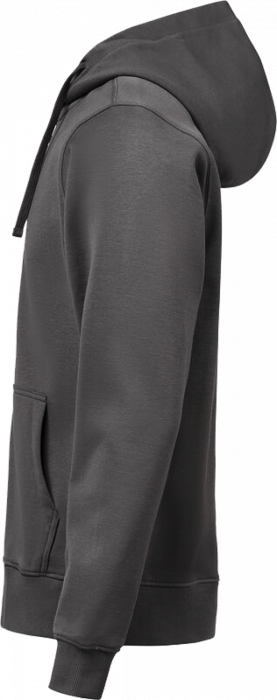 Untagged Movement - Organic Cotton Hoodie W. Zip Regular Fit - Charcoal