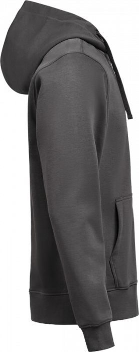 Untagged Movement - Organic Cotton Hoodie W. Zip Regular Fit - Charcoal