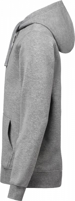 Untagged Movement - Organic Cotton Hoodie W. Zip Regular Fit - Grey Melange