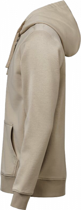 Untagged Movement - Organic Cotton Hoodie W. Zip Regular Fit - Latte