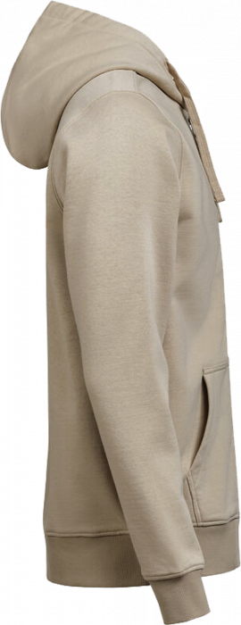 Untagged Movement - Organic Cotton Hoodie W. Zip Regular Fit - Latte