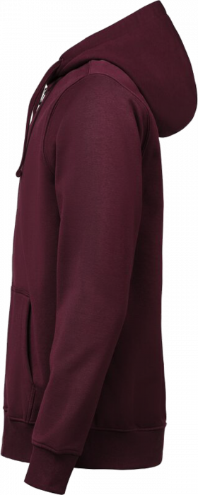 Untagged Movement - Organic Cotton Hoodie W. Zip Regular Fit - Prune