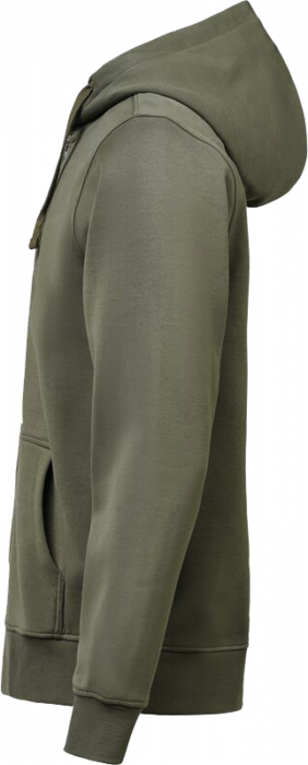 Untagged Movement - Organic Cotton Hoodie W. Zip Regular Fit - Thyme