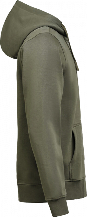 Untagged Movement - Organic Cotton Hoodie W. Zip Regular Fit - Thyme