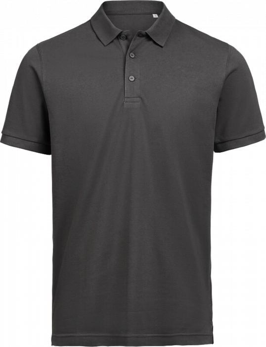 Untagged Movement - Organic Cotton Unisex Polo Regular Fit - Charcoal