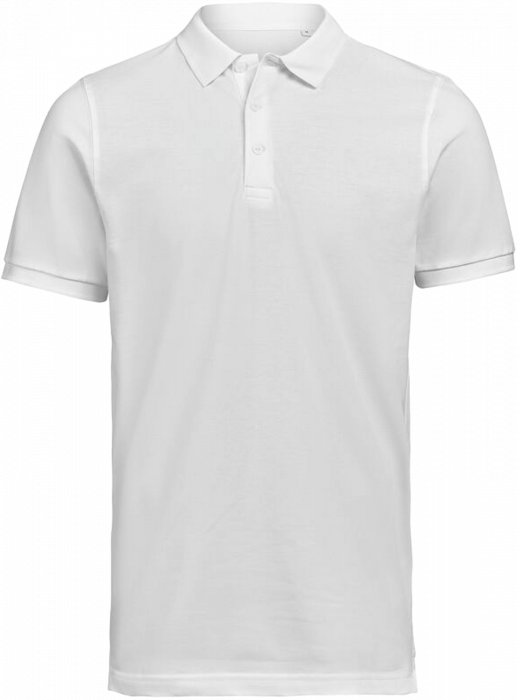 Untagged Movement - Organic Cotton Unisex Polo Regular Fit - White