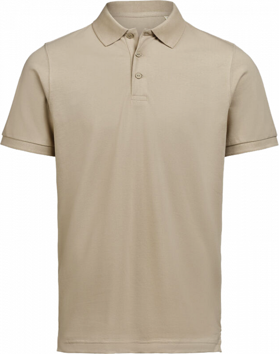 Untagged Movement - Organic Cotton Unisex Polo Regular Fit - Latte