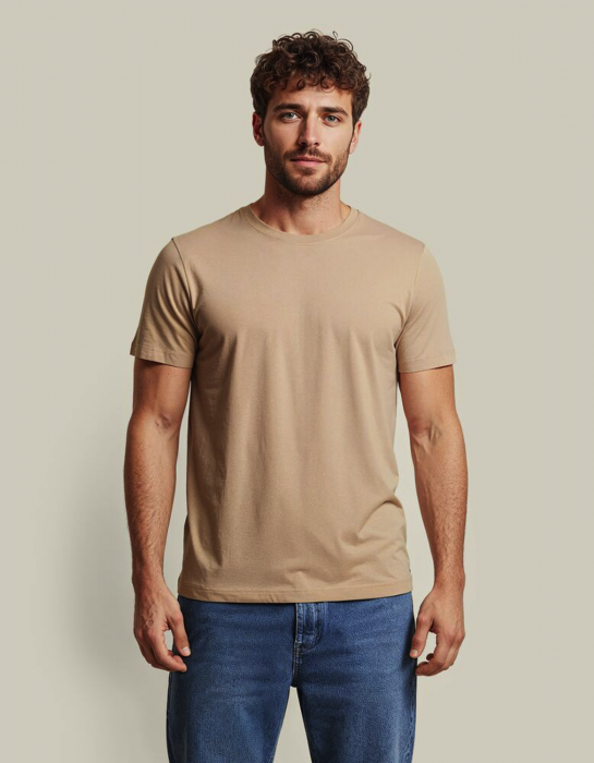 Untagged Movement - Organic Cotton Unisex T-Shirt Regular Fit - Latte
