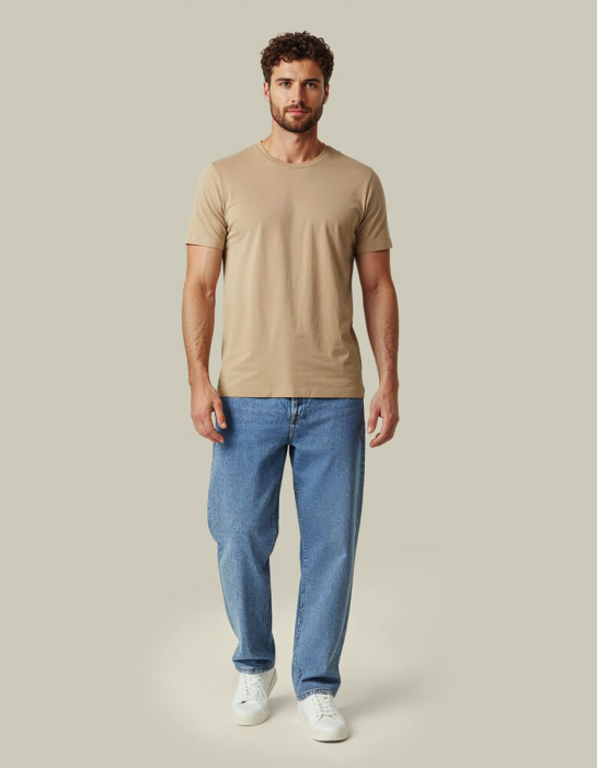 Untagged Movement - Organic Cotton Unisex T-Shirt Regular Fit - Latte
